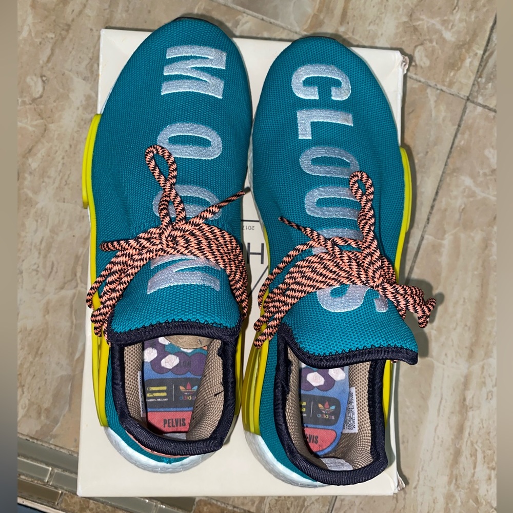 Adidas Human Race NMD Pharrell Sun Glow Men size 9.5 - Picture 8 of 15
